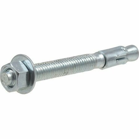 HILLMAN Wedge Expansion Anchor, 3/8 in Dia, 3-3/4 in OAL, Steel, Zinc 370985